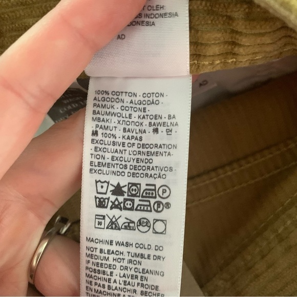 Levi’s Low Pro Mid Rise Straight Leg Corduroy Pants Tan Womens 31x30 - Picture 12 of 12